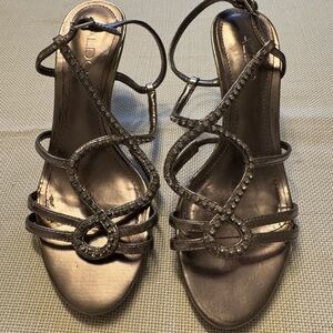 Aldo Women's Silver Strappy Heels